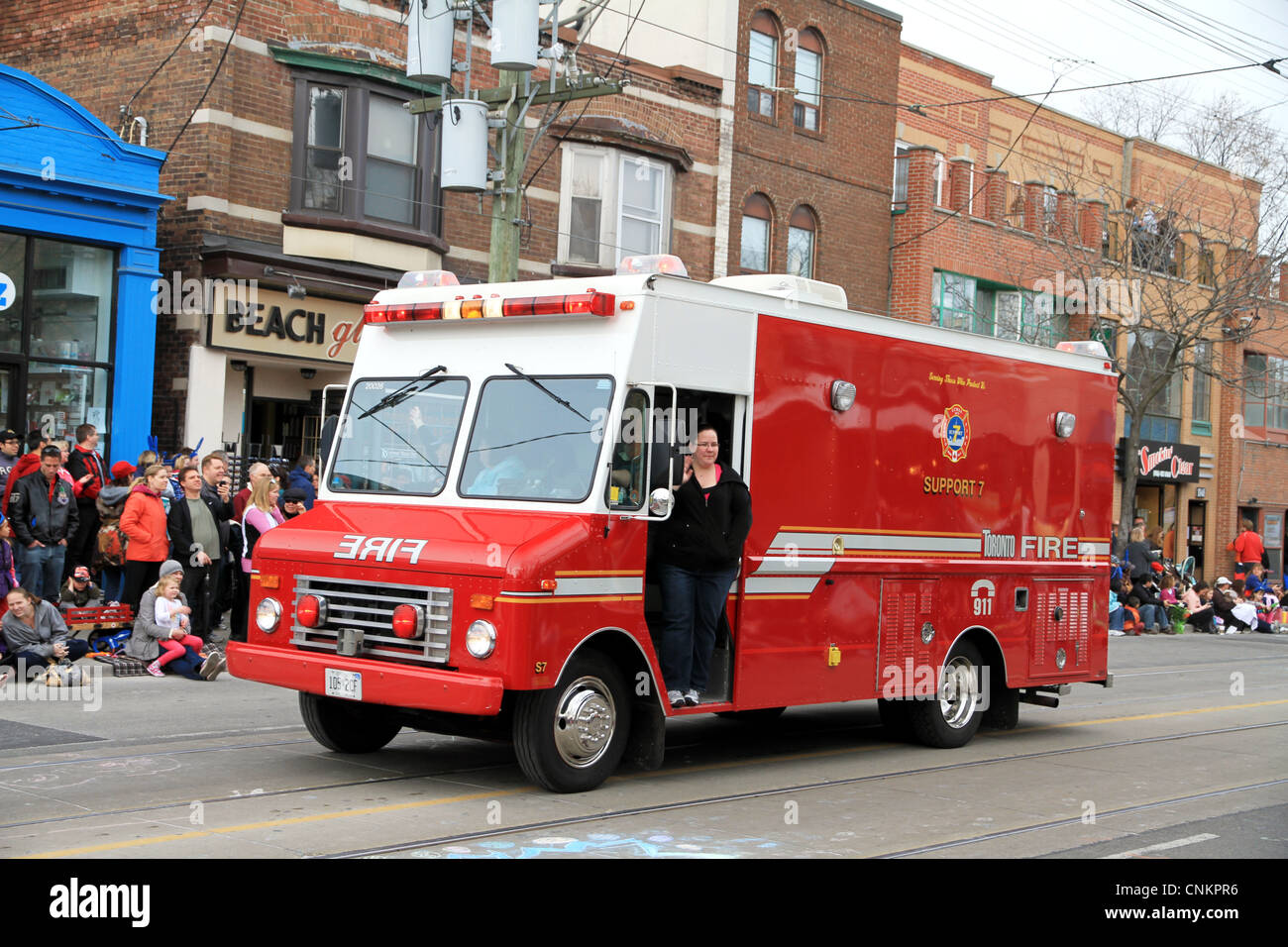 Toronto Fire Fighters veicolo Foto Stock