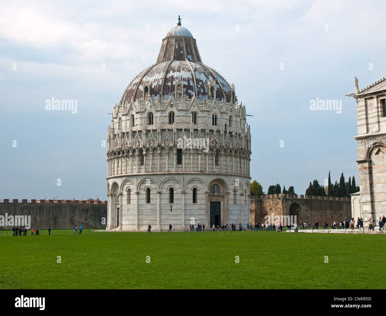 Bath House La piazza del Suomo a Pisa Italia Foto Stock