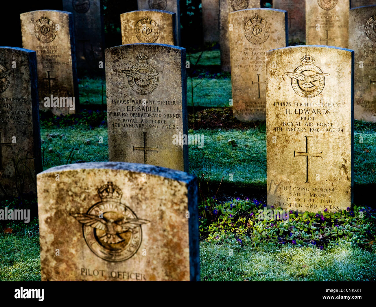 Tombe del Commonwealth caduti nel funzionamento a distruggere l'acqua pesante impianto di Rjukan in Norvegia, seconda guerra mondiale Foto Stock