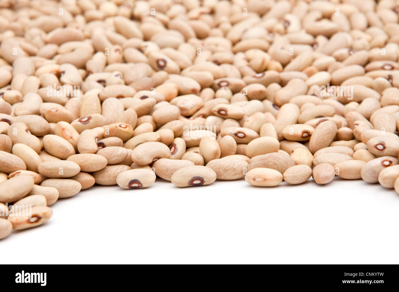 Chiudere l immagine di un fagioli kidney pila, cibo organico dello sfondo. Foto Stock