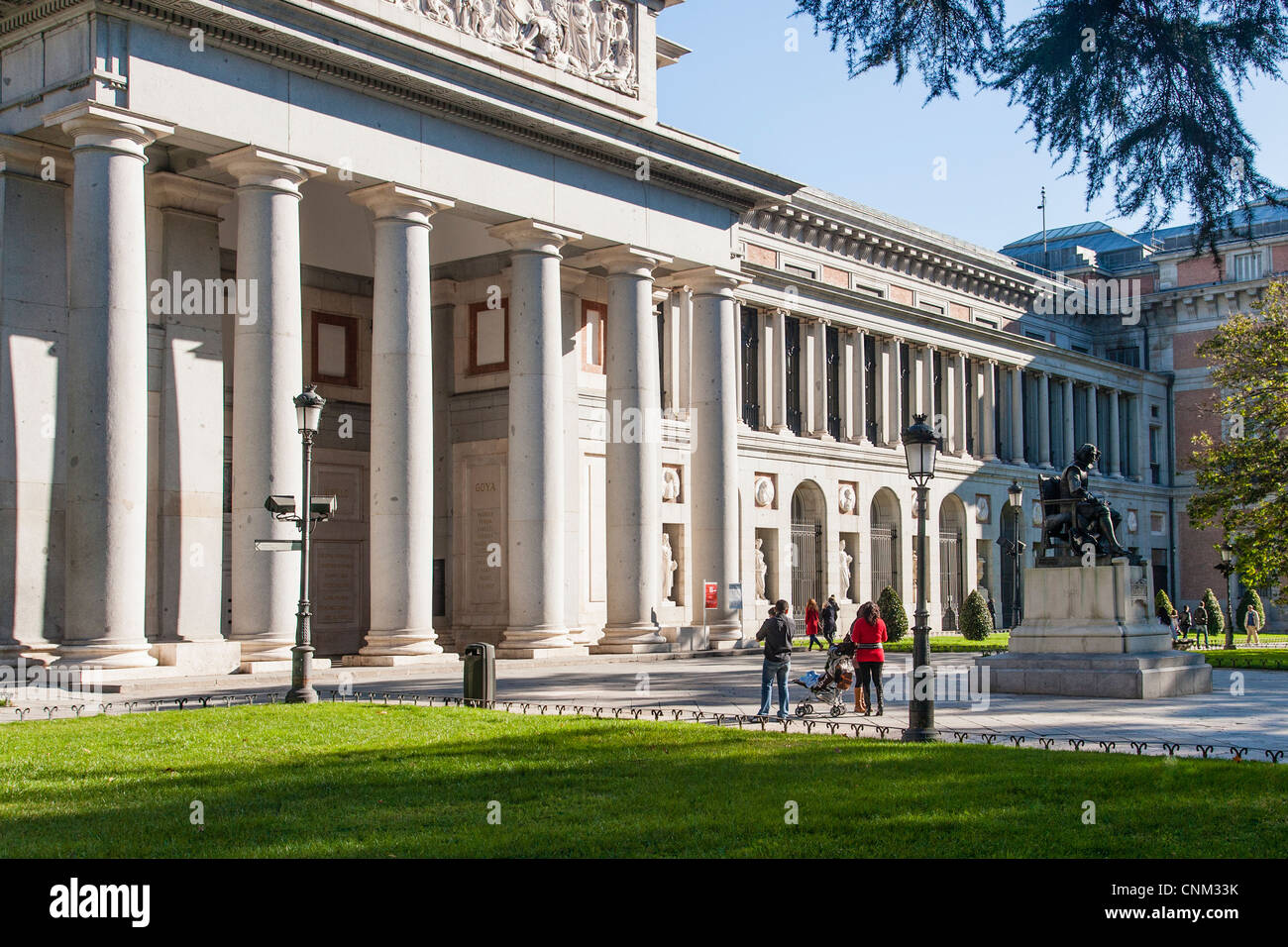 Il Museo del Prado entrata principale, Madrid, Spagna Foto Stock