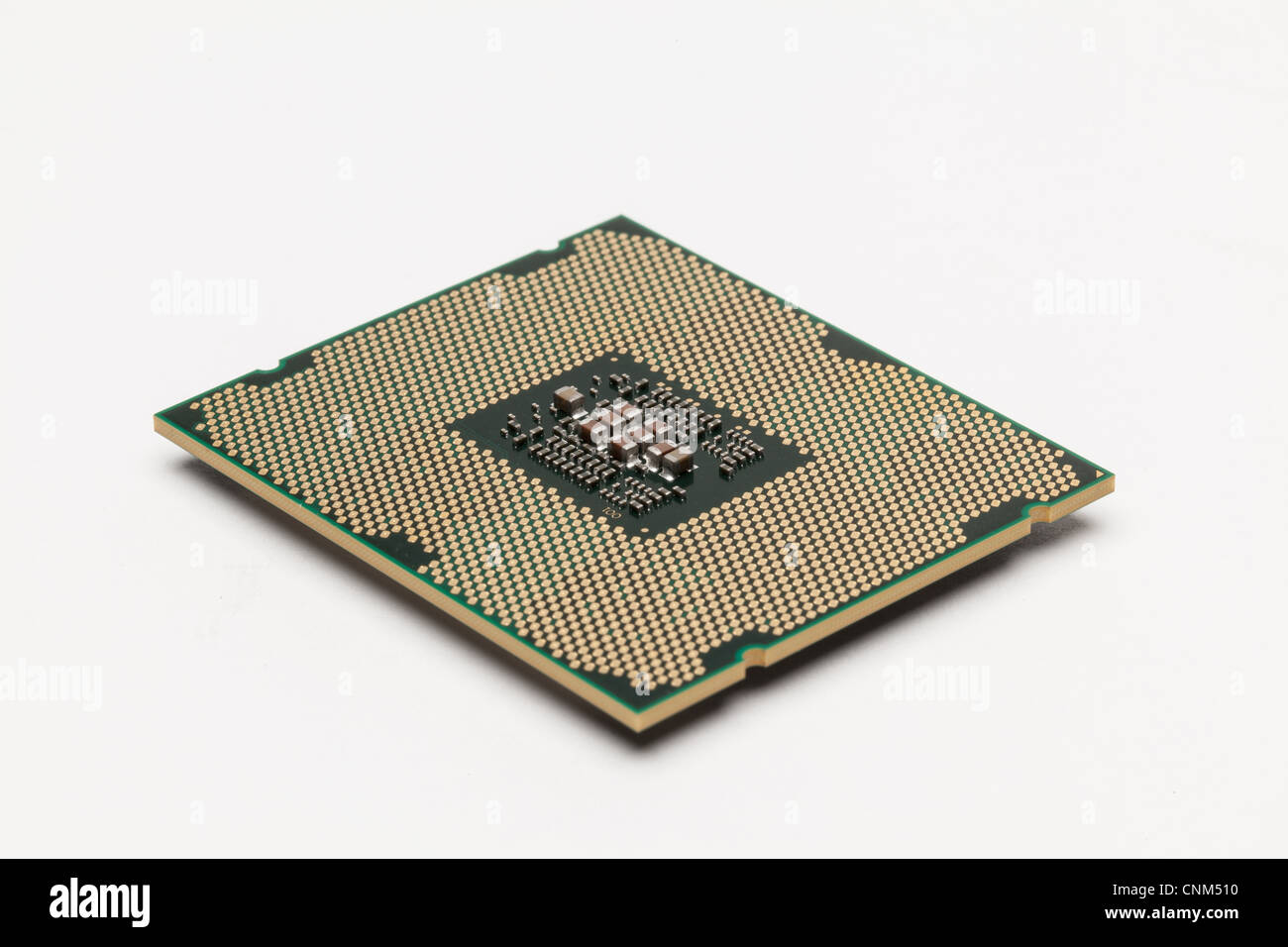 LGA2011 CPU isolati su sfondo bianco Foto Stock