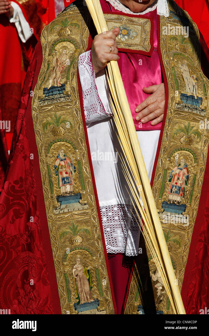 Domenica delle Palme processione, Siviglia, in Andalusia, Spagna, Europa Foto Stock