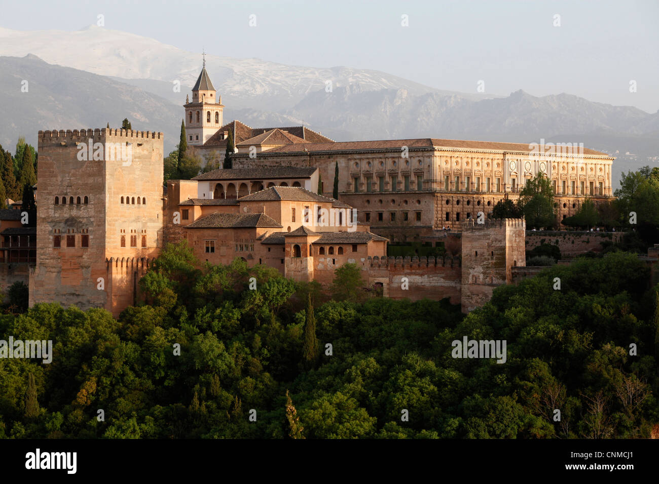 La Alhambra, Sito Patrimonio Mondiale dell'UNESCO, Granada, Andalusia, Spagna, Europa Foto Stock