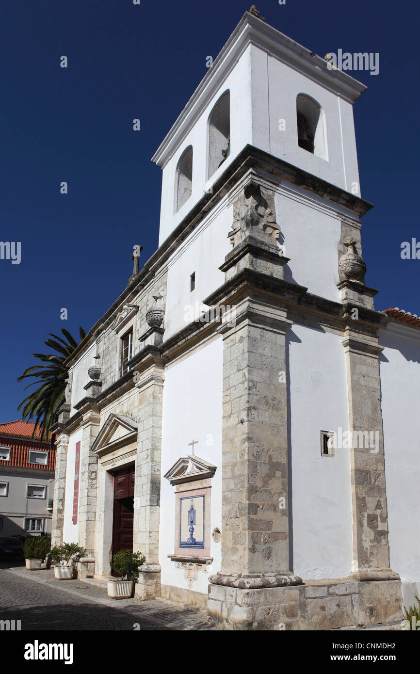 La santa Chiesa Estevao (Santuario della Santissima miracolo), un importante centro di pellegrinaggio, Santarem, Ribatejo, Portogallo, Europa Foto Stock