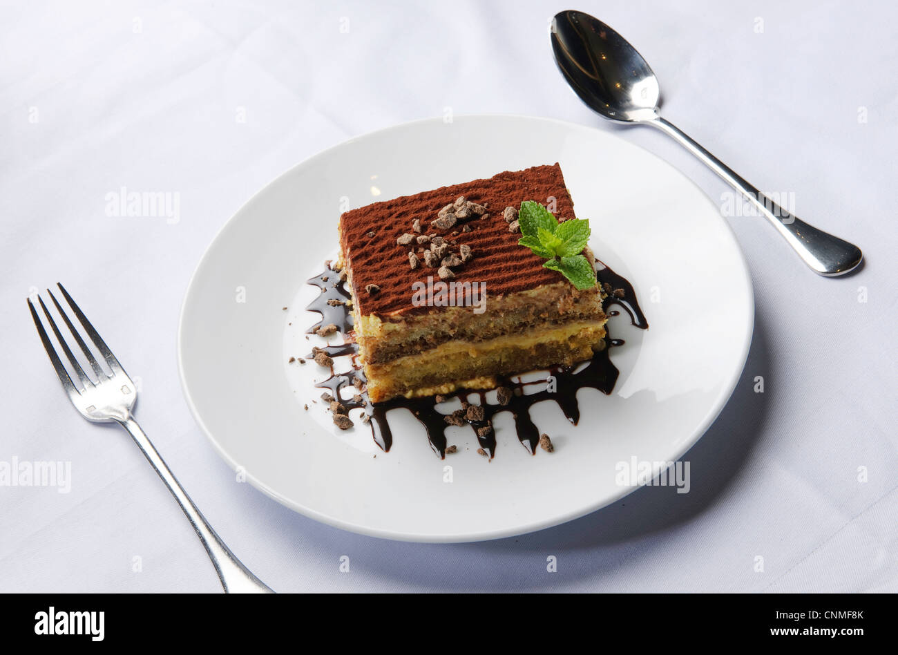Cucina gourmet dessert cioccolato costoso ristorante food Foto Stock