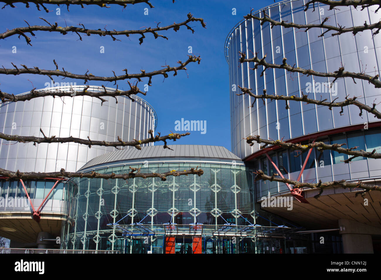 Corte europea dei diritti dell' uomo di Strasburgo Alsace Francia Foto Stock