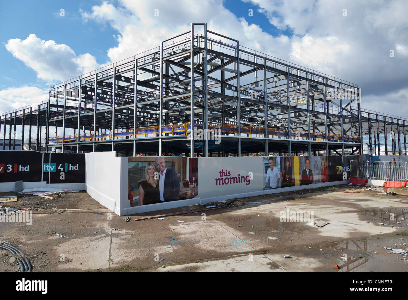 ITV Granada Studios in costruzione a Media City, Salford Quays, Regno Unito Foto Stock