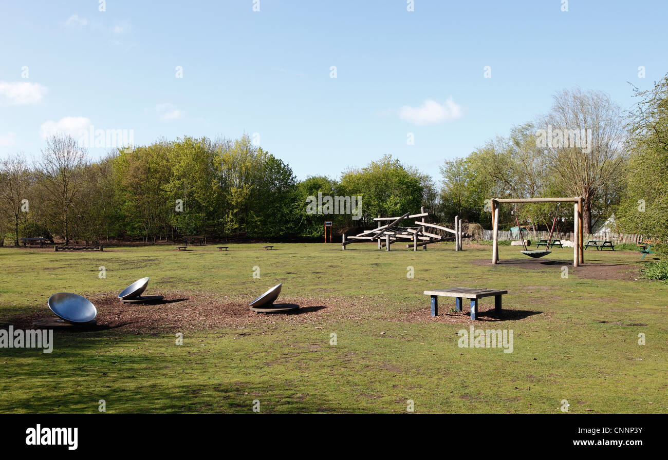 Avventura per bambini area giochi Milton Cambridgeshire Foto Stock