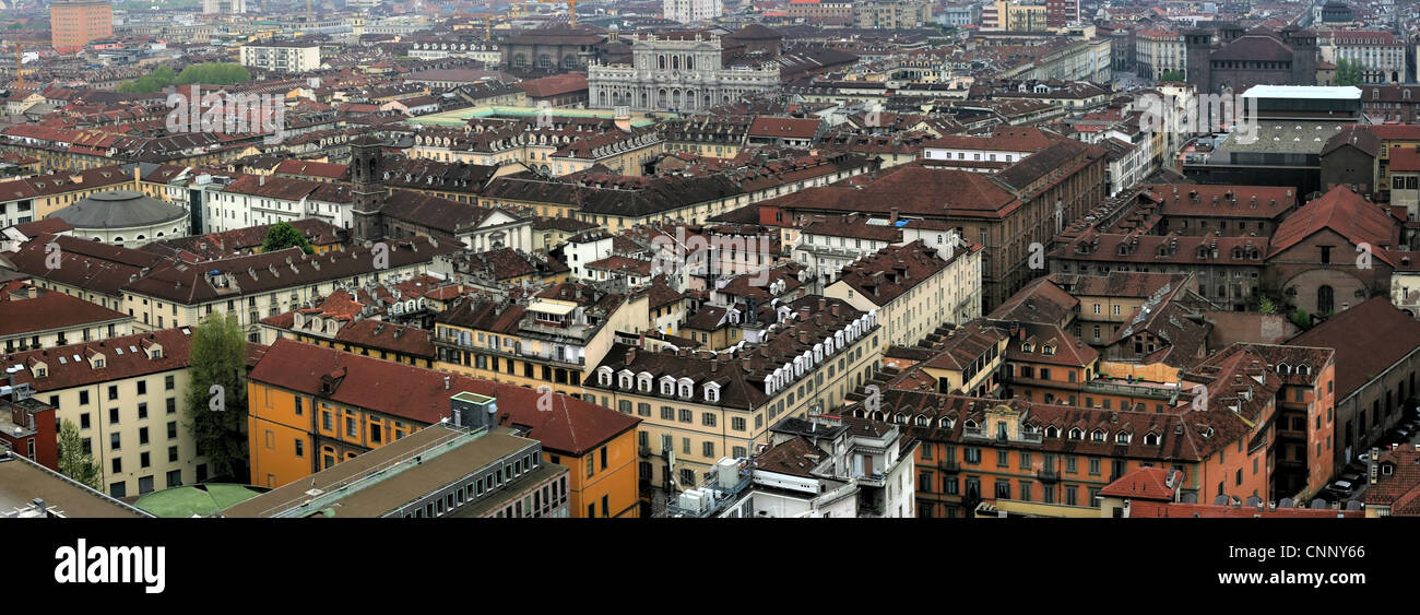 Vista panoramica della città di Torino Foto Stock