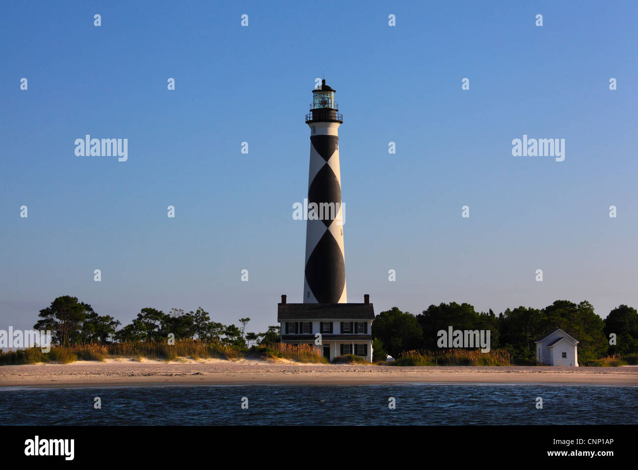 Foto del Cape Lookout faro, Outer Banks, North Carolina, STATI UNITI D'AMERICA Foto Stock