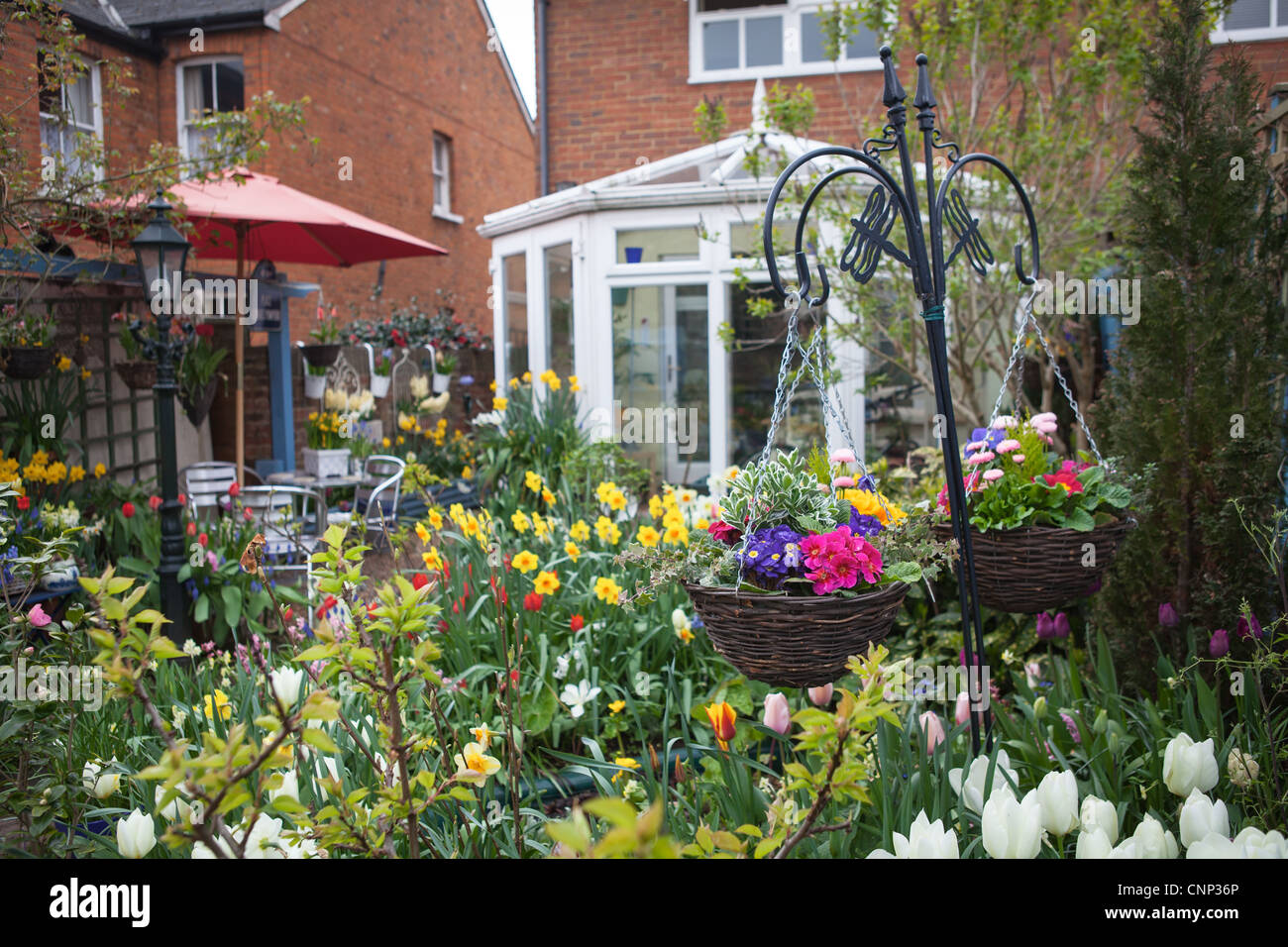 Marcel de Lannoy's Garden Addlestone Surrey UK Foto Stock