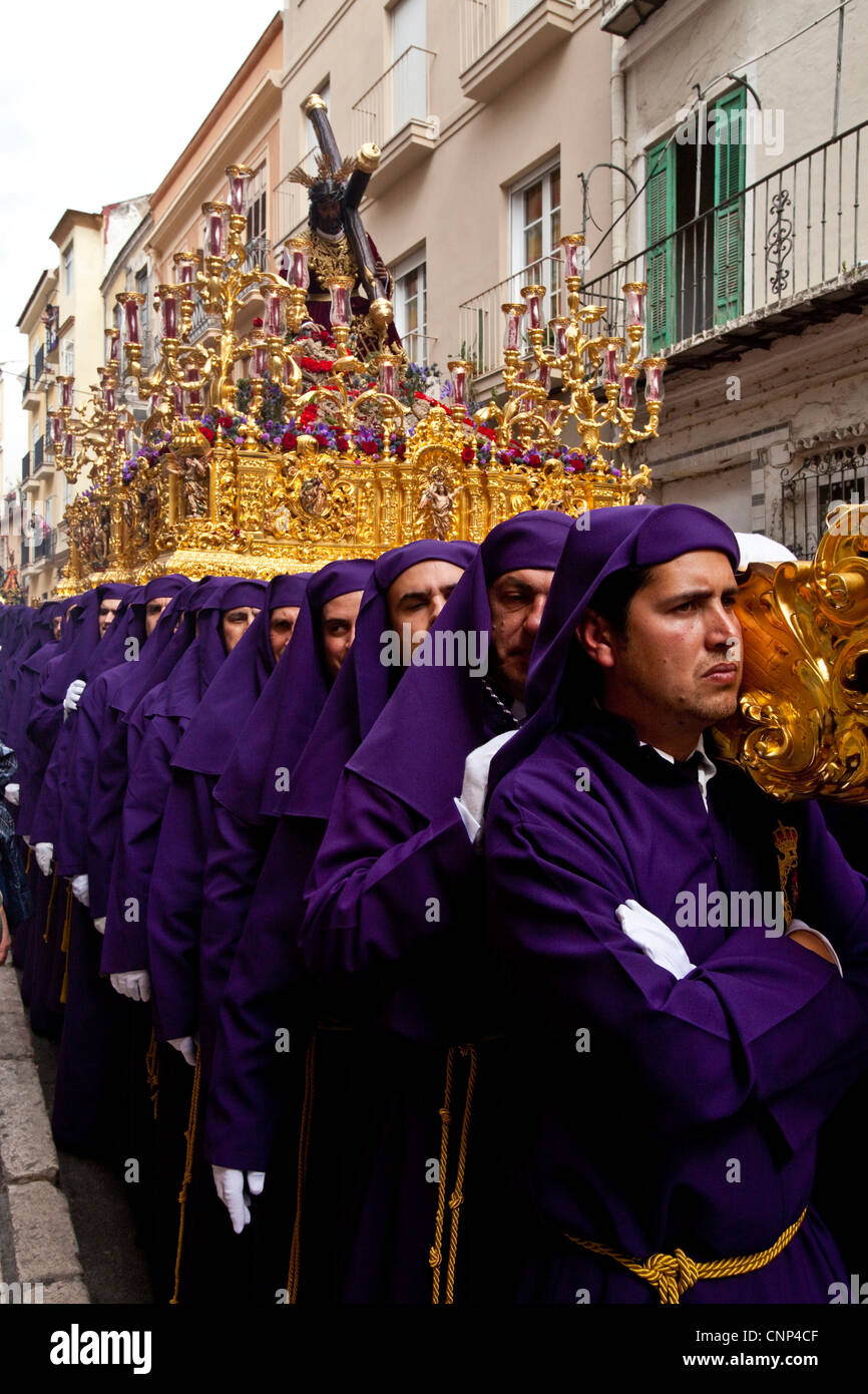 Semana Santa (Pasqua) Malaga, Andalusia, Spagna Foto Stock