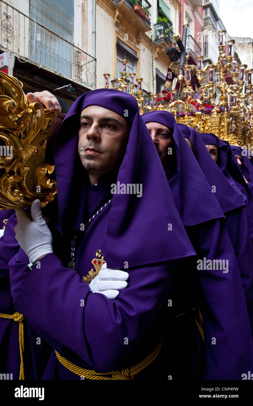 Semana Santa (Pasqua) Malaga, Andalusia, Spagna Foto Stock