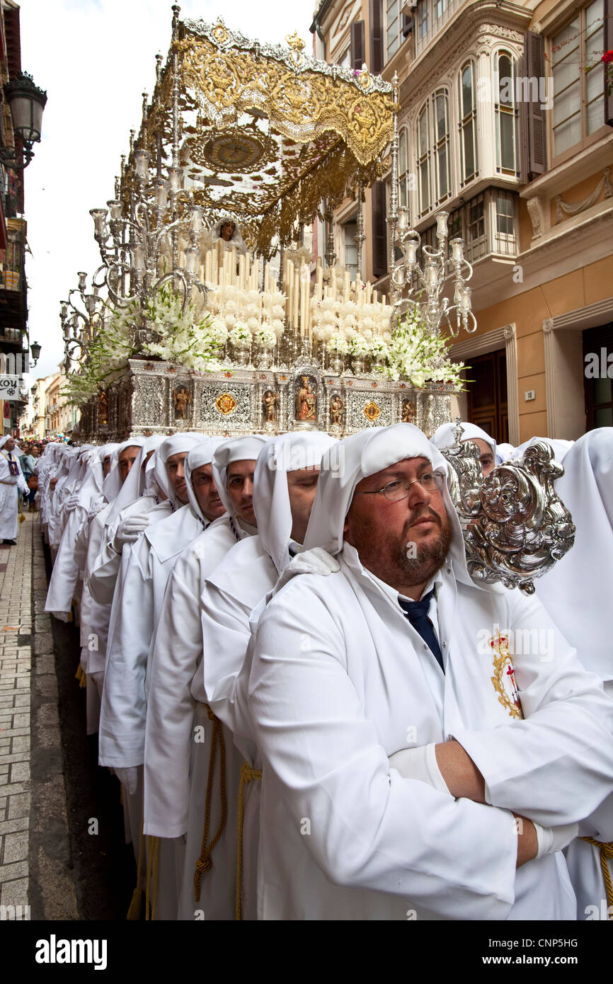 Semana Santa (Pasqua) Malaga, Andalusia, Spagna Foto Stock