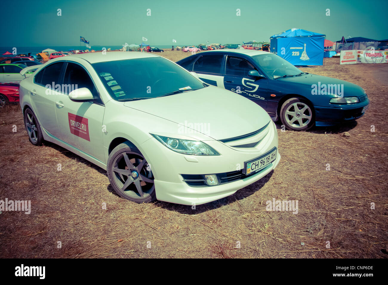 Il lusso del racing cars Mazda 6 Foto Stock