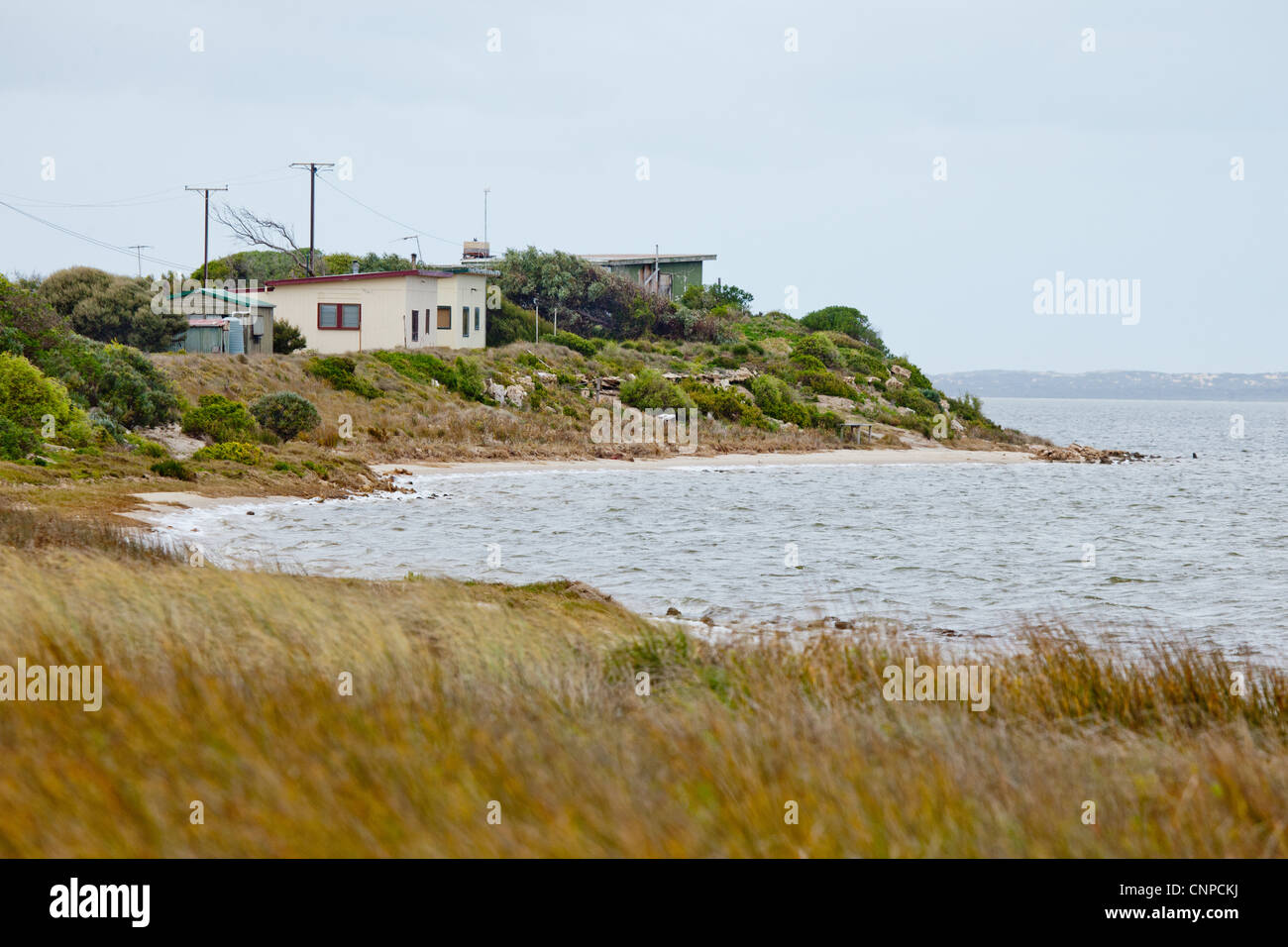 Shack su Coorong. Foto Stock