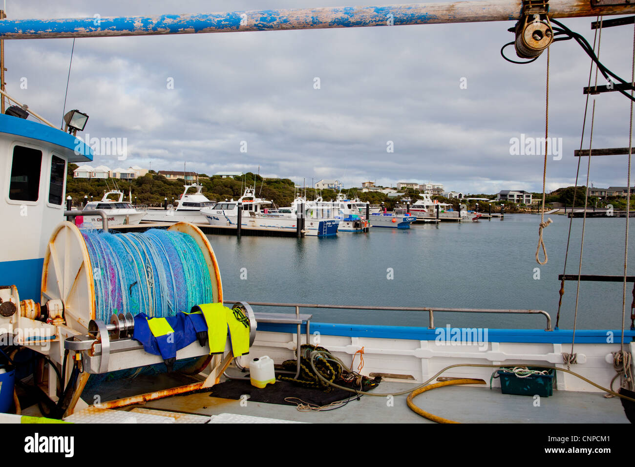 Barche da pesca in accappatoio. Il South Australia. Foto Stock