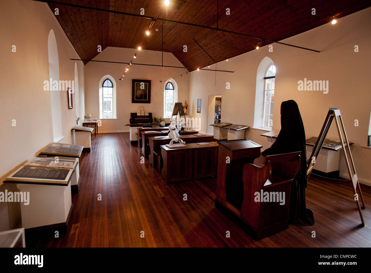 Mary MacKillop nella sua scuola di Penola in camera. Il South Australia. Foto Stock