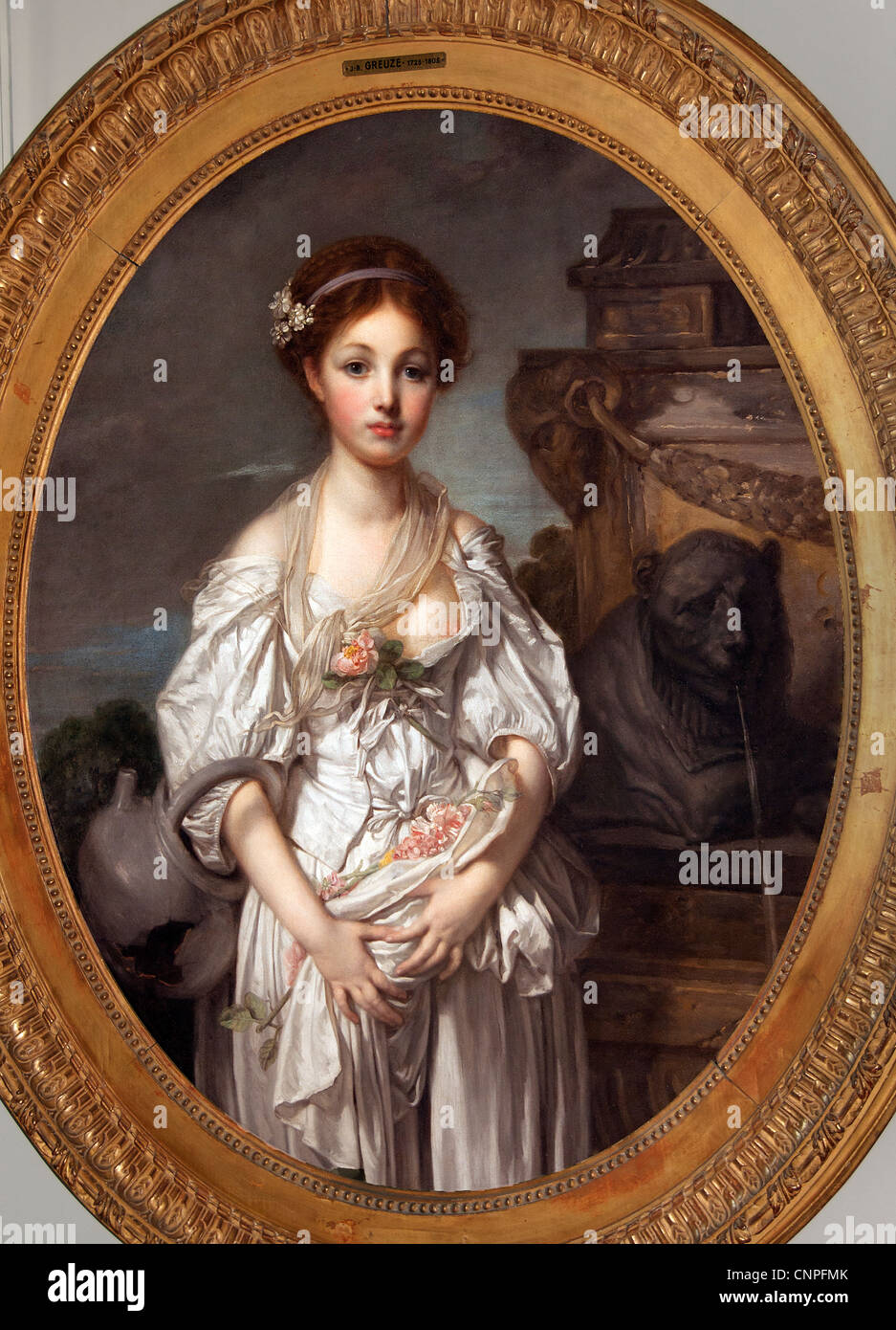 La cruche cassée - La brocca rotta 1771 da Jean Baptiste Greuze 1725-1805 Francia - Francese Foto Stock