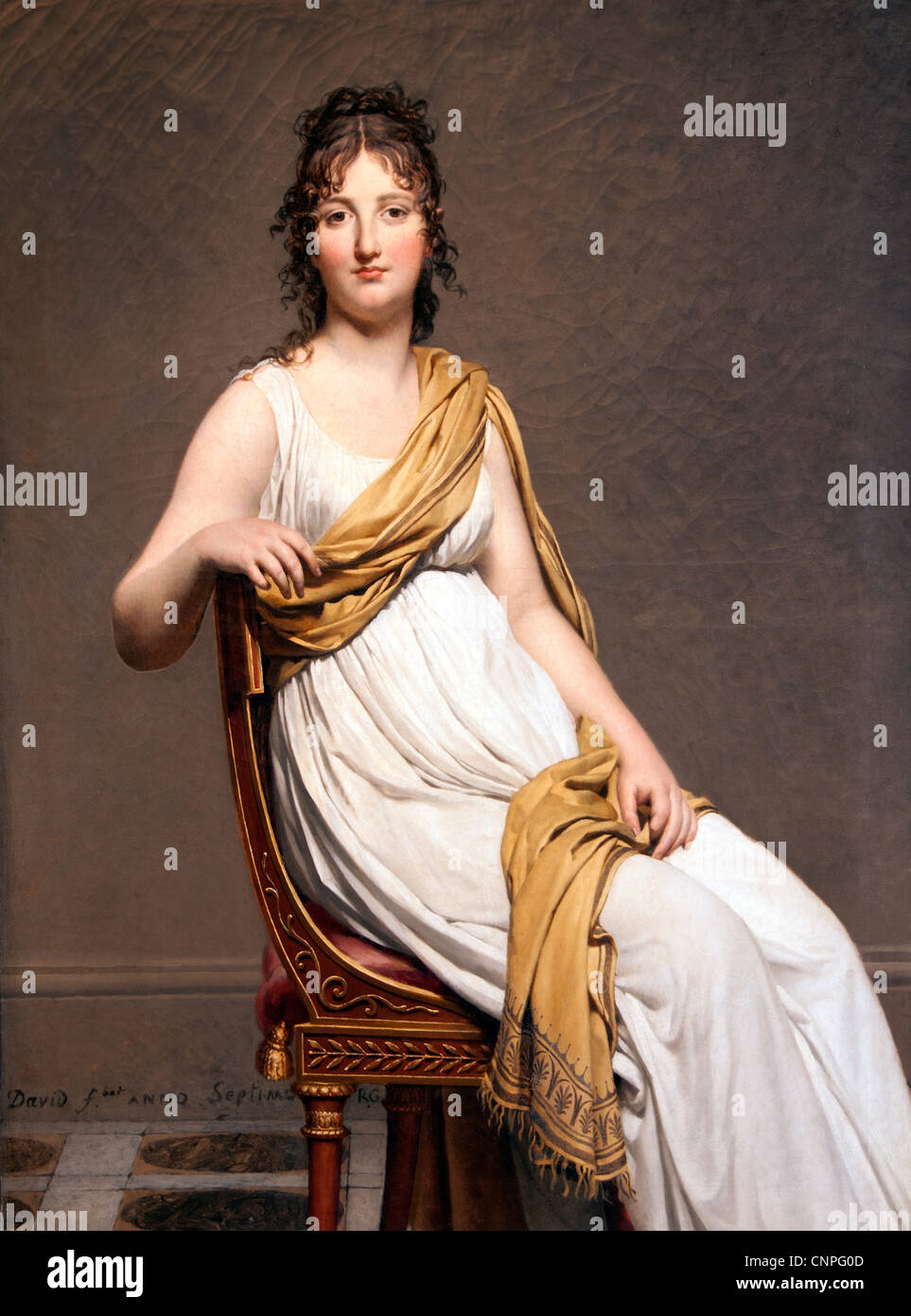 Madame Raymond de Verninac 798-1799 da Jacques-Louis David 1748 - 1825 Francia - Francese Foto Stock