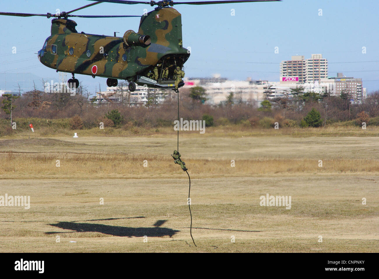 JGSDF CH-47 Foto Stock