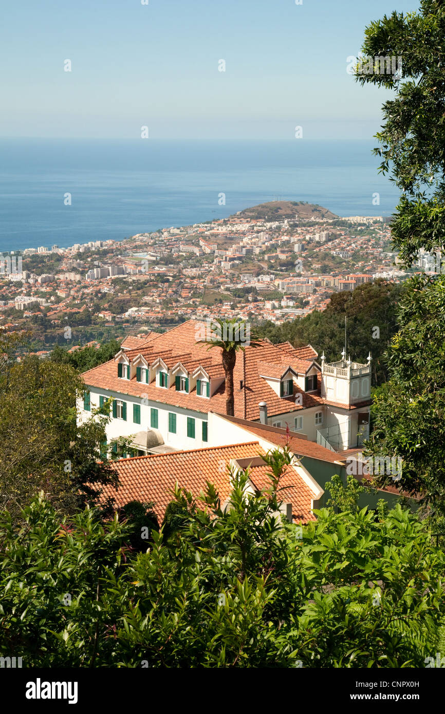 Una vista della città di Funchal, Madeira Europa Foto Stock