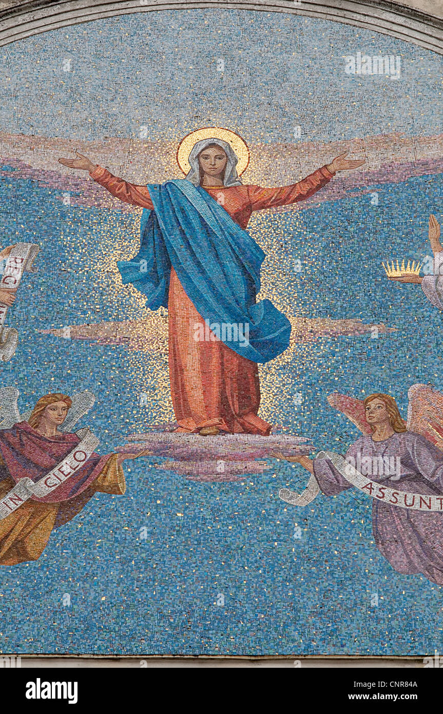 Assunzione della Beata Vergine Maria in Cielo - Mosaico Foto Stock