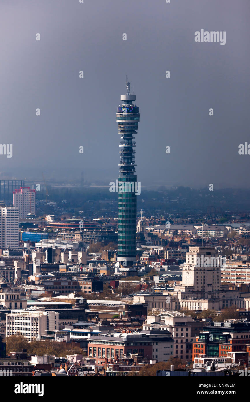 Londra Inghilterra REGNO UNITO British Telecom BT Tower spazio copia Foto Stock