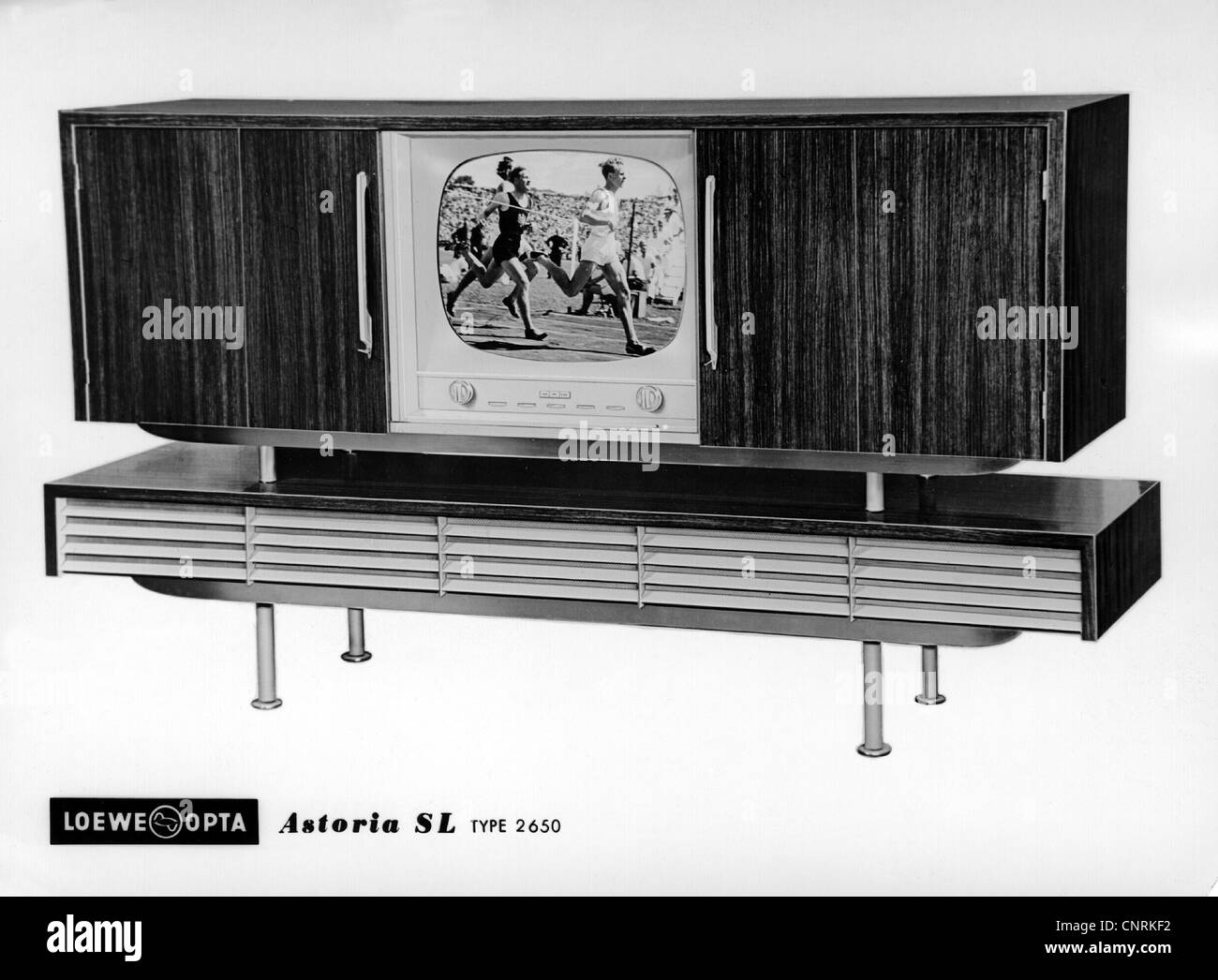 Trasmissione, televisione, TV modello Loewe Opta Astoria SL tipo 2650, 1950, diritti aggiuntivi-clearences-non disponibile Foto Stock