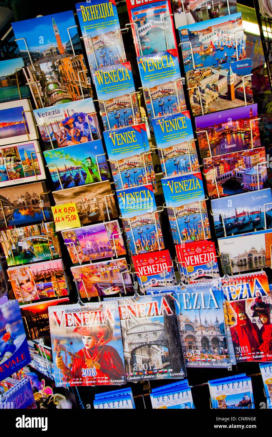 Cartoline. Venezia, Italia. Foto Stock
