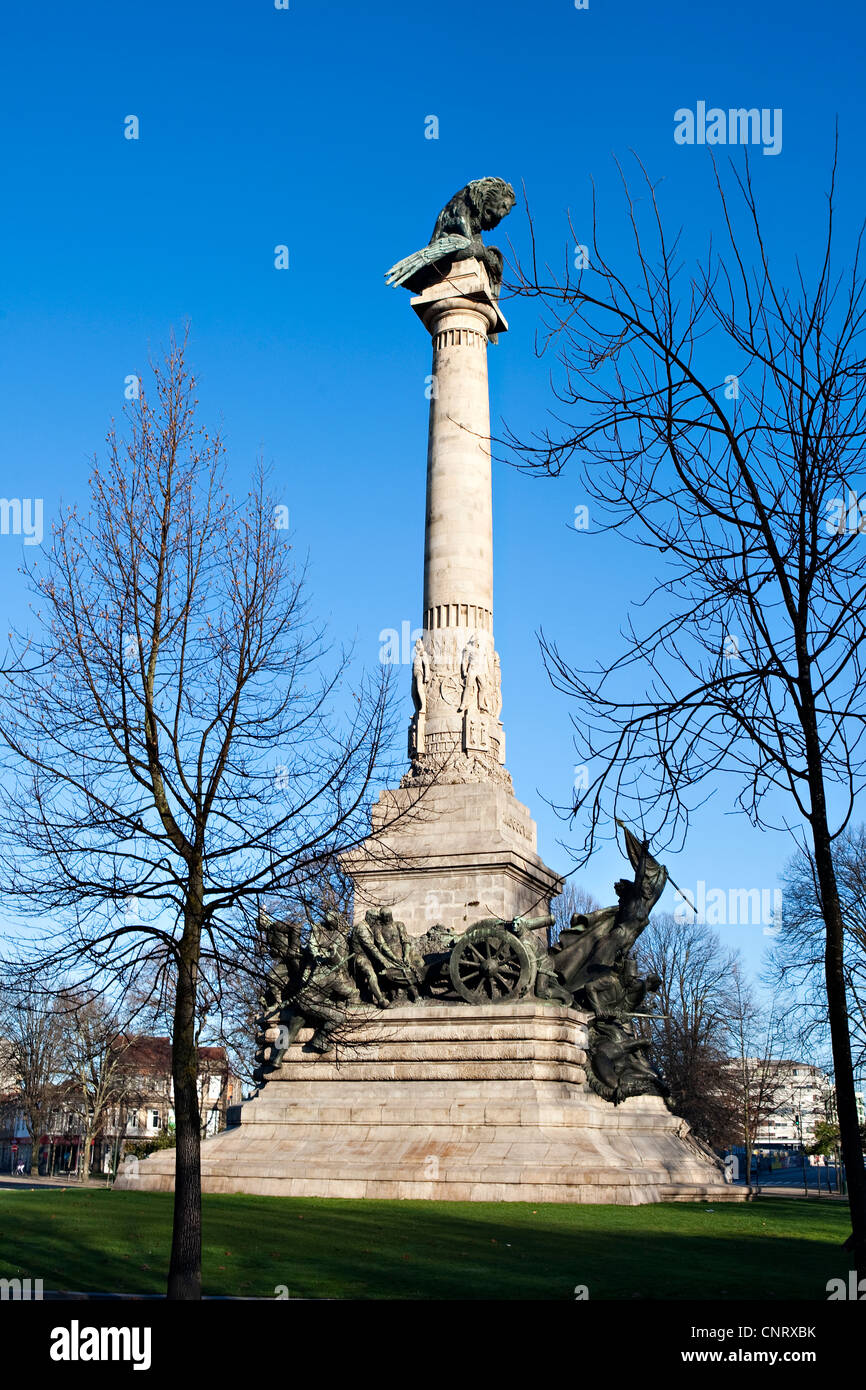 Guerra Peninsulare, colonna, Rotunda da Boavista, Oporto, Portogallo Foto Stock