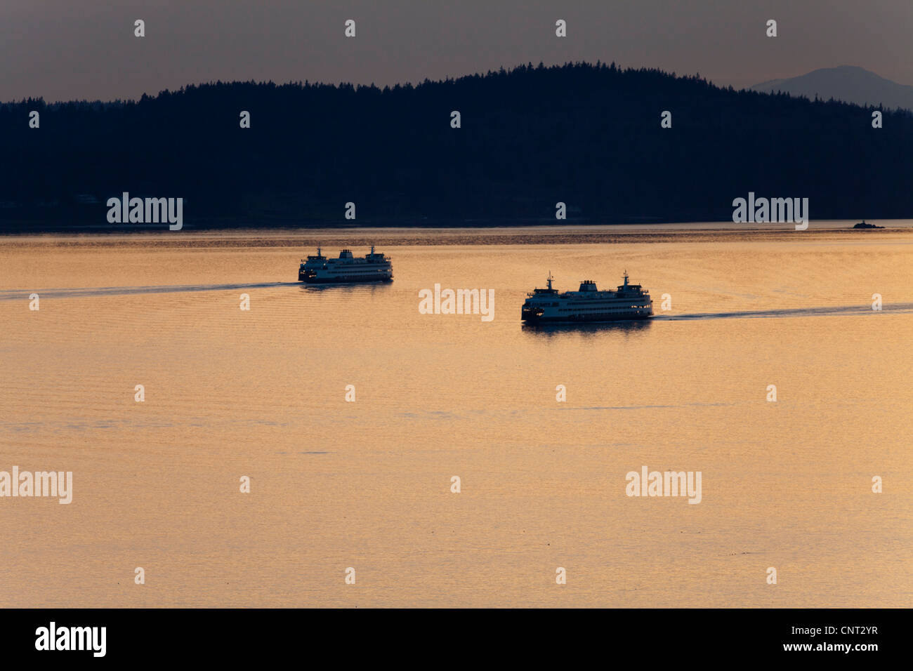 Il traghetto Puget Sound da Seattle Foto Stock