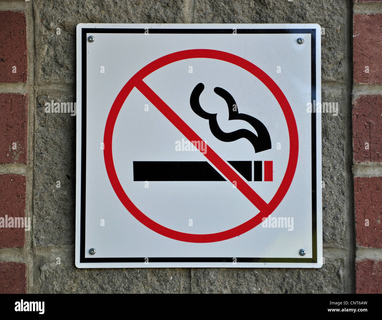 Segno non fumatori Foto Stock