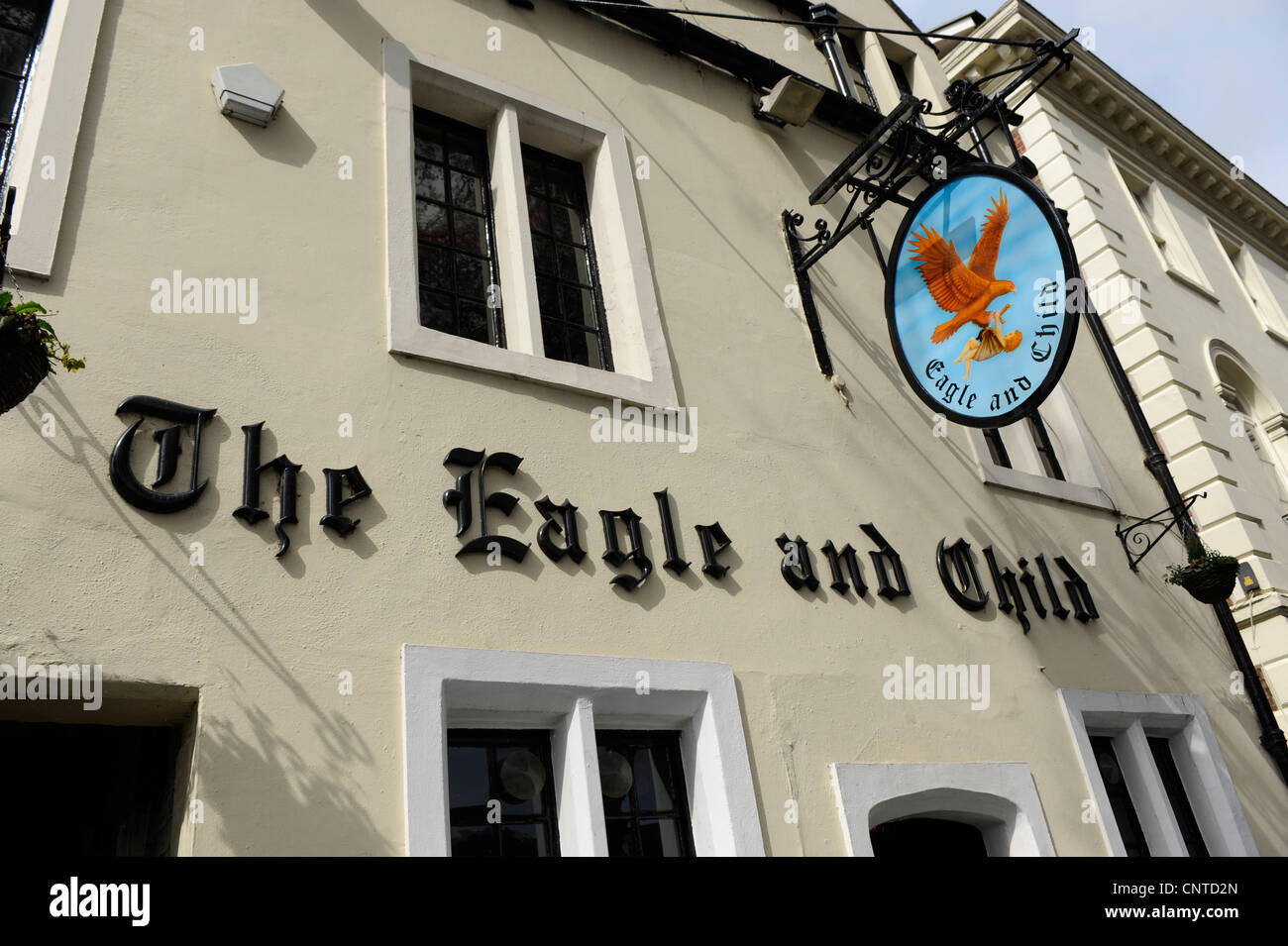 L'Aquila e il Bambino Pub di St Giles, Oxford Foto Stock