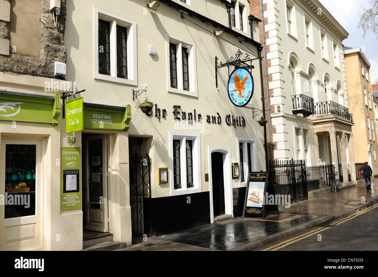 L'Aquila e il Bambino Pub di St Giles, Oxford Foto Stock