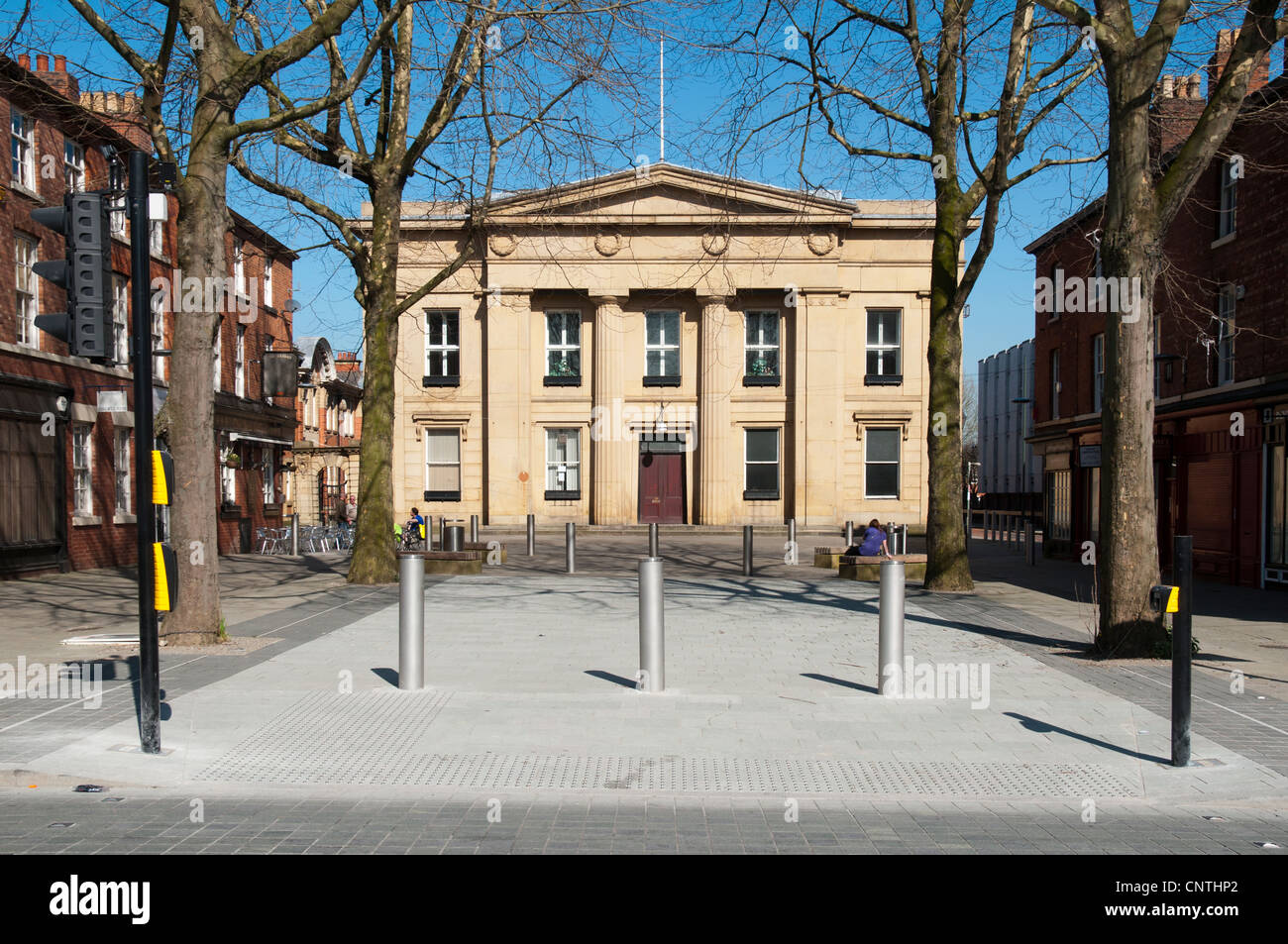 La Pretura (ex Salford Municipio), Bexley Square, Chapel Street, Salford, Manchester, Inghilterra, Regno Unito Foto Stock