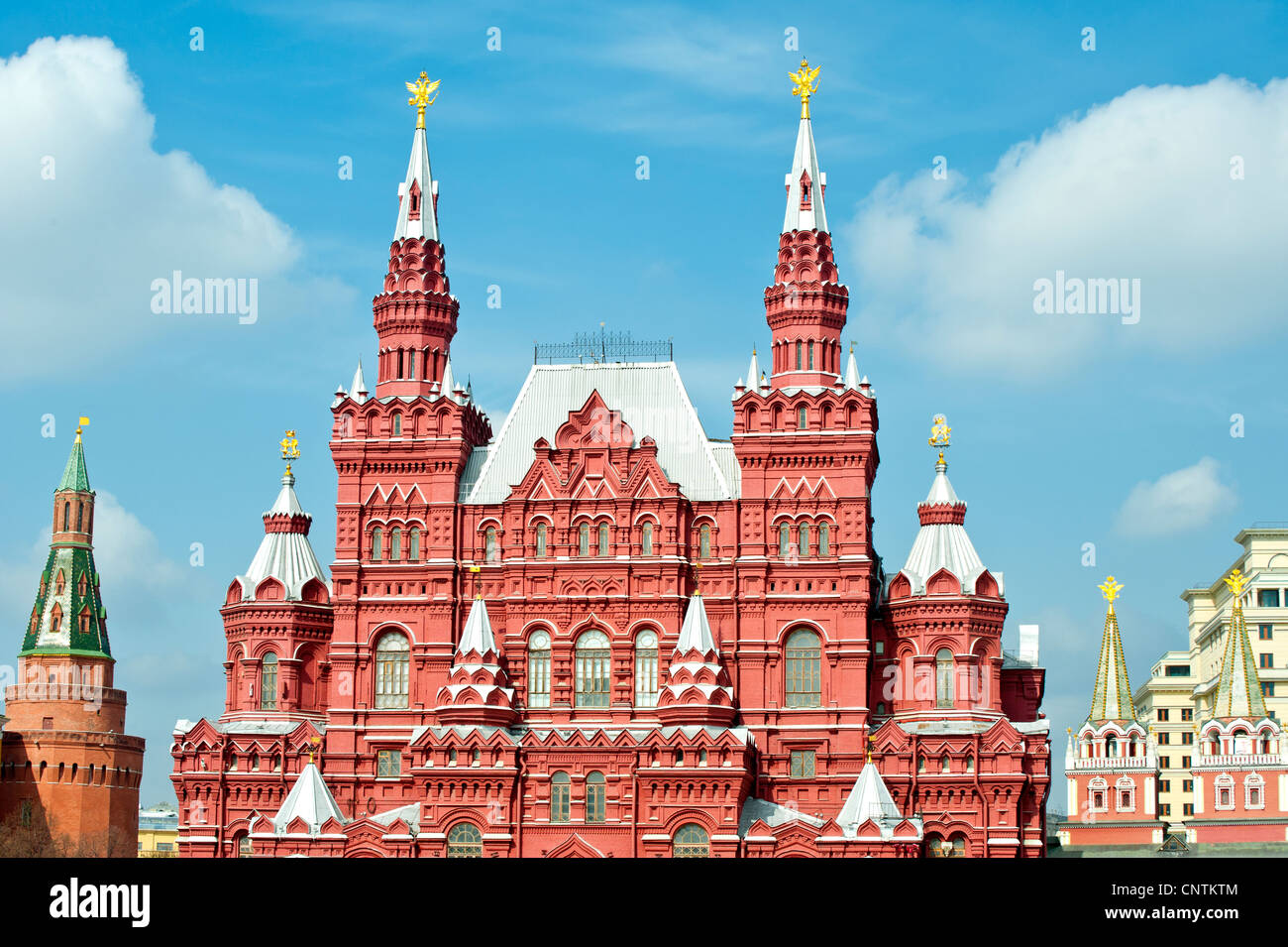 Edificio del museo storico sulla Piazza Rossa di Mosca, presa in aprile 2012 Foto Stock