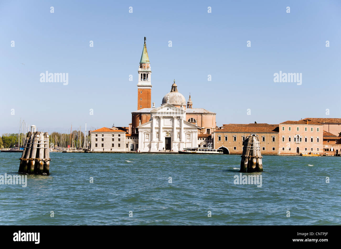 Abbazia benedettina Venezia, Isola di San Giorgio Maggiore - Italia Foto Stock