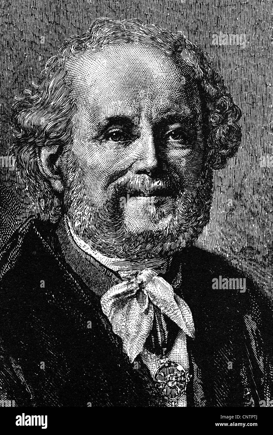 Weber, Wilhelm Eduard, 24.10.1804 - 23.6.1891, fisico tedesco, professore a Goettingen 1831 - 1837, ritratto, incisione in legno, fine 19th secolo, Foto Stock