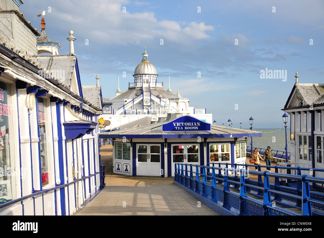 Eastbourne Pier, Eastbourne, East Sussex, England, Regno Unito Foto Stock