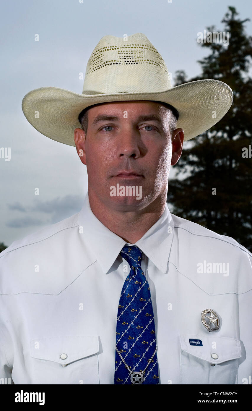 Sgt. Danny giovane, un Texas Ranger; Jasper, TX. Foto Stock