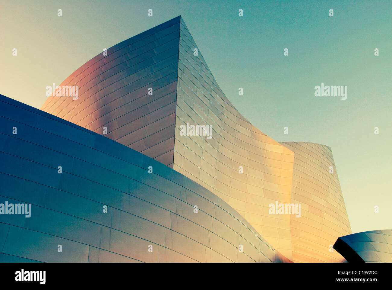 Il Walt Disney Concert Hall a 111 Sud Grand Avenue nel centro di Los Angeles, California. Foto Stock