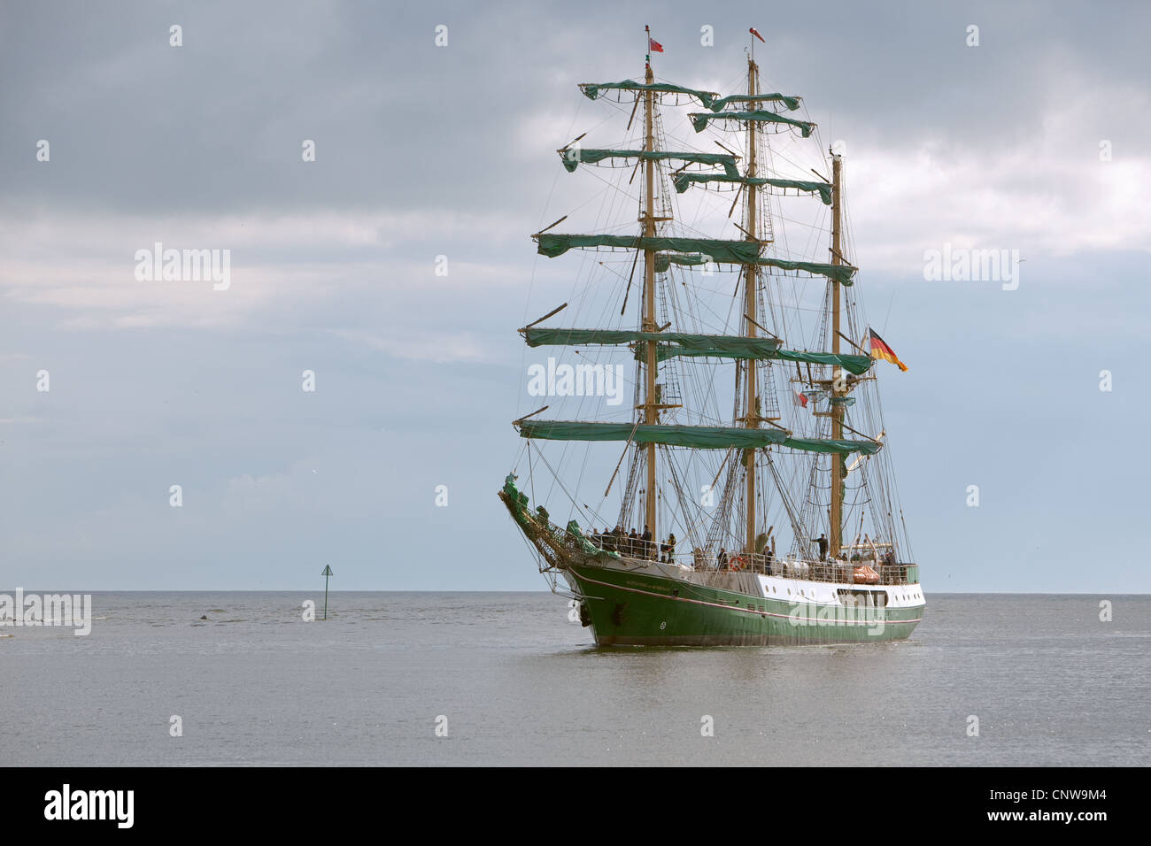 Il 'Alexander von Humboldt' training nave a vela in arrivo Montrose Scozia UK Foto Stock