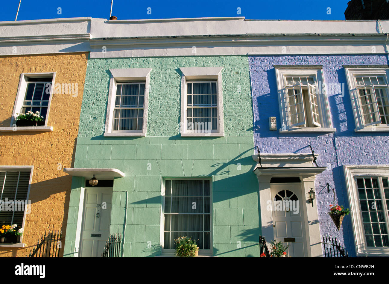 Inghilterra, London, Notting Hill, edilizia residenziale nel Surrey a piedi Foto Stock