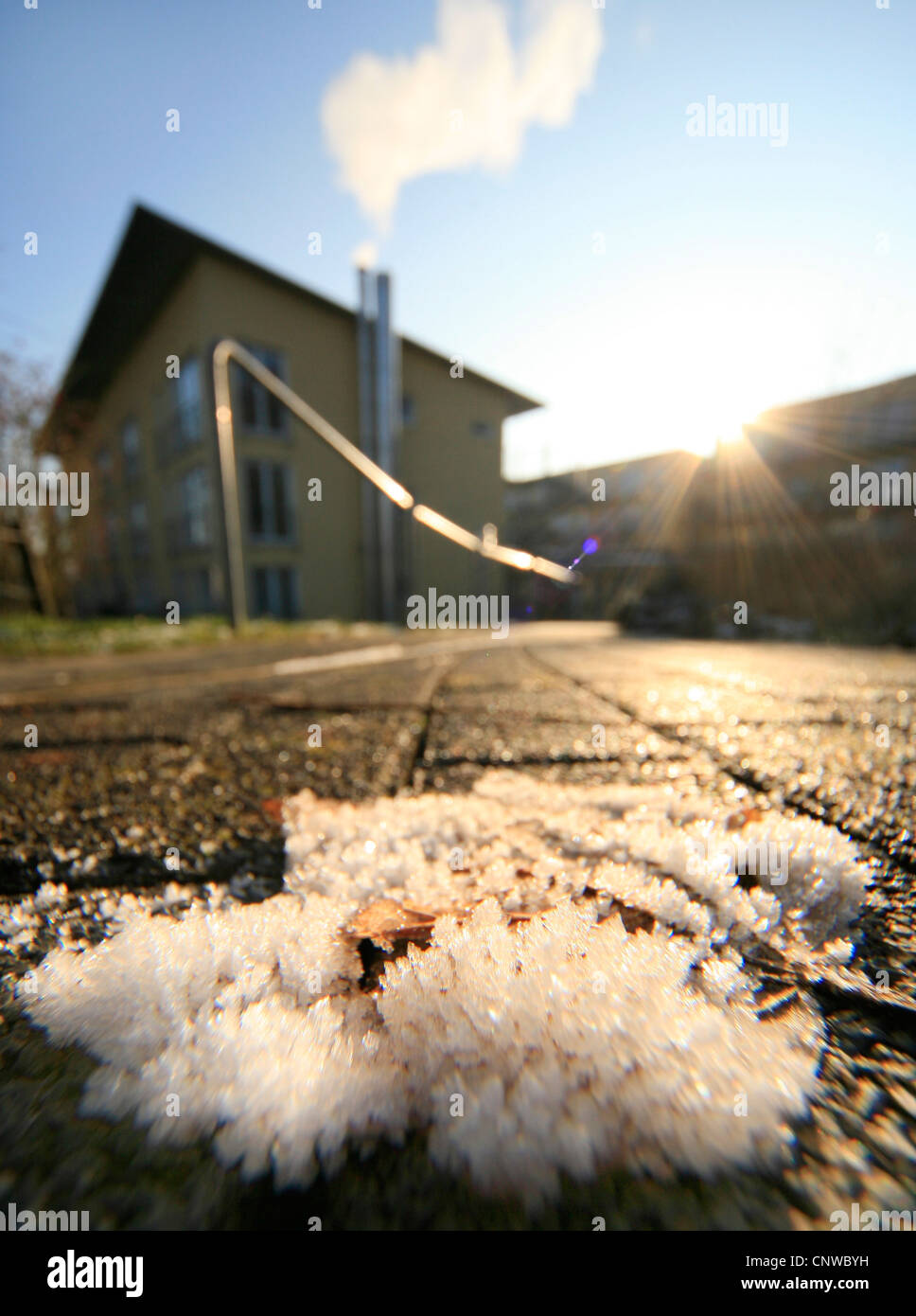 Fusione di brina Foto Stock