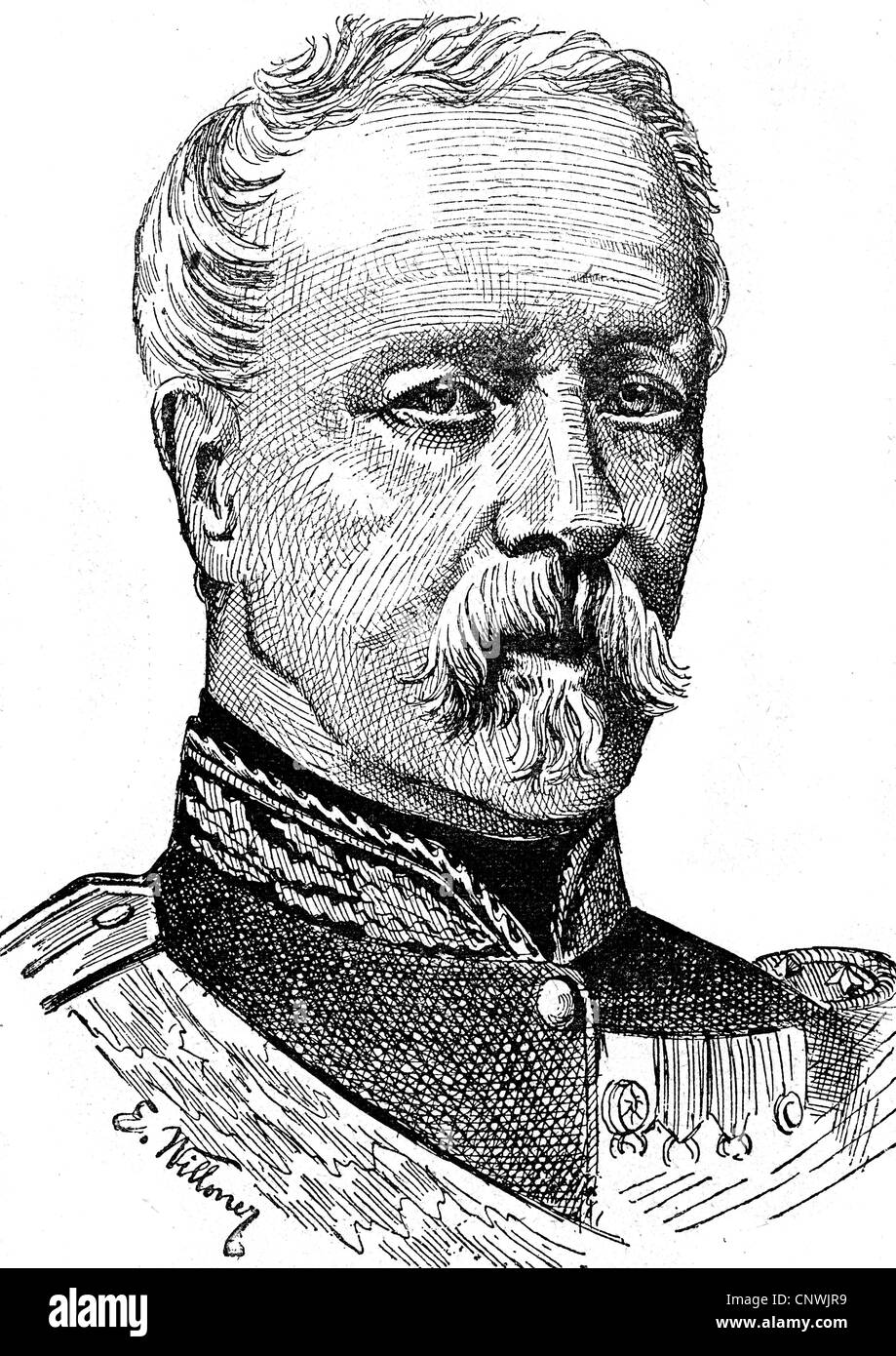 MacMahon, Patrice Maurice de, 13.6.1808 - 17.10.1893, generale francese, politico, maresciallo di Francia, ritratto, incisione in legno, 19th secolo, Foto Stock