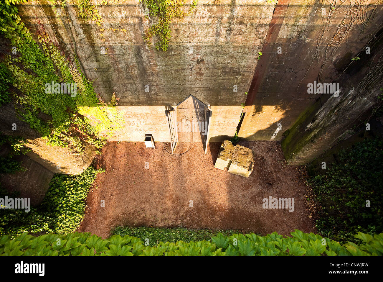 La natura industriale nel paesaggio del Parco Nord di Duisburg, in Germania, in Renania settentrionale-Vestfalia, la zona della Ruhr, Duisburg Foto Stock