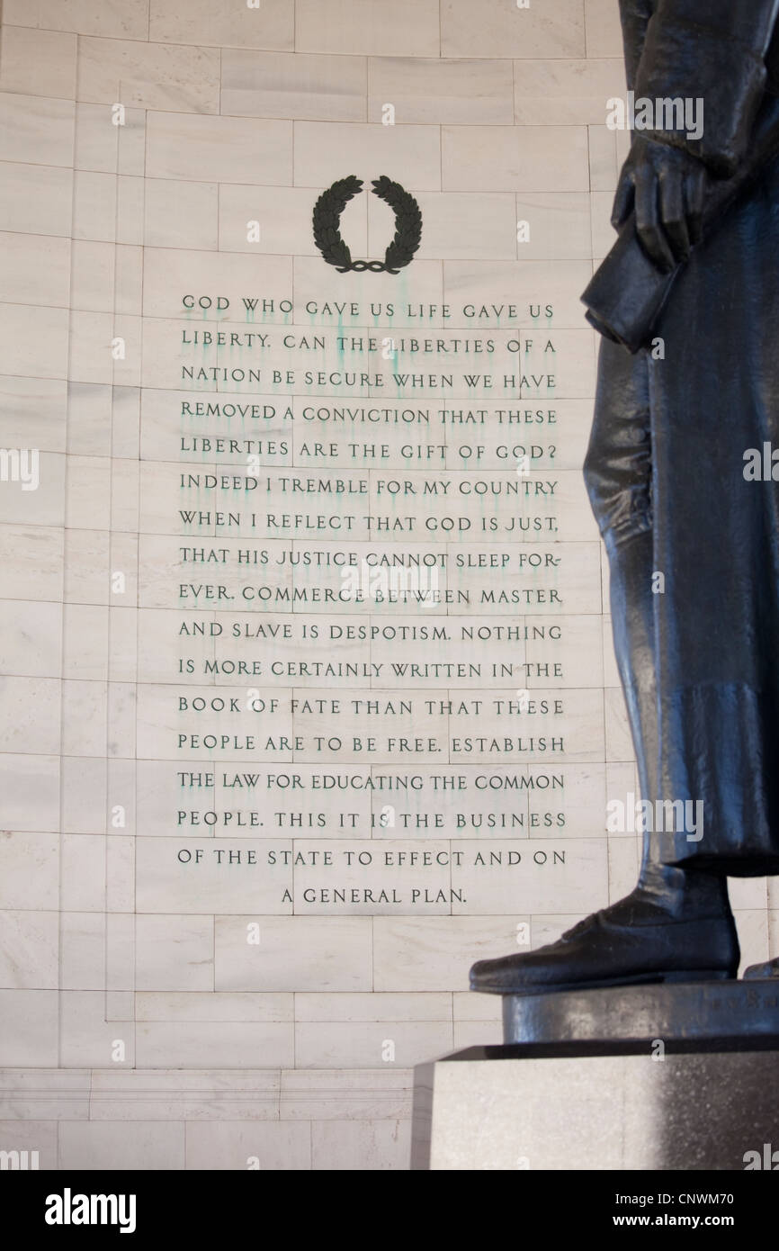 Il Jefferson Memorial Foto Stock