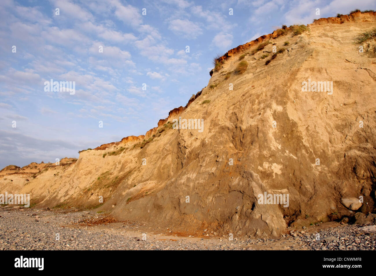 Ripida costa, Germania, Meclemburgo-Pomerania, Mar Baltico Foto Stock